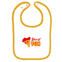 Infant Contrast Trim Terry Bib Thumbnail