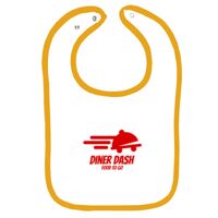 Infant Contrast Trim Terry Bib Thumbnail