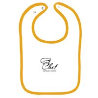 Infant Contrast Trim Terry Bib Thumbnail