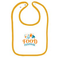 Infant Contrast Trim Terry Bib Thumbnail