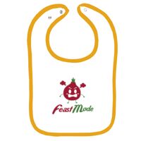 Infant Contrast Trim Terry Bib Thumbnail