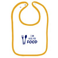 Infant Contrast Trim Terry Bib Thumbnail