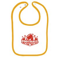 Infant Contrast Trim Terry Bib Thumbnail