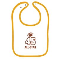 Infant Contrast Trim Terry Bib Thumbnail