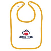 Infant Contrast Trim Terry Bib Thumbnail