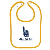 Infant Contrast Trim Terry Bib Thumbnail