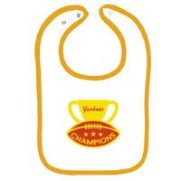 Infant Contrast Trim Terry Bib Thumbnail