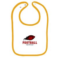 Infant Contrast Trim Terry Bib Thumbnail