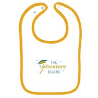 Infant Contrast Trim Terry Bib Thumbnail