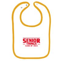 Infant Contrast Trim Terry Bib Thumbnail