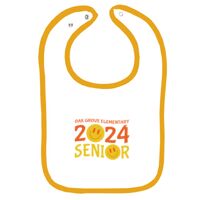 Infant Contrast Trim Terry Bib Thumbnail