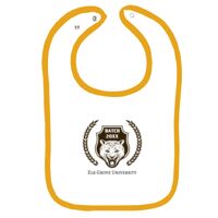 Infant Contrast Trim Terry Bib Thumbnail