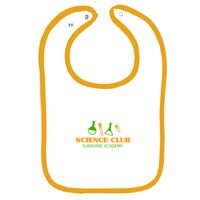 Infant Contrast Trim Terry Bib Thumbnail