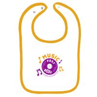 Infant Contrast Trim Terry Bib Thumbnail