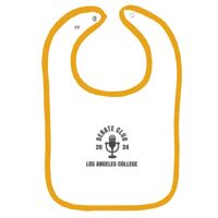 Infant Contrast Trim Terry Bib Thumbnail