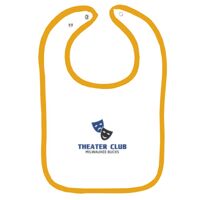 Infant Contrast Trim Terry Bib Thumbnail