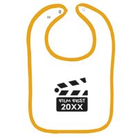 Infant Contrast Trim Terry Bib Thumbnail