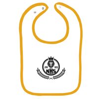 Infant Contrast Trim Terry Bib Thumbnail