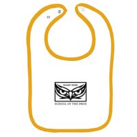 Infant Contrast Trim Terry Bib Thumbnail