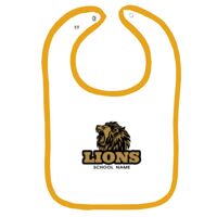 Infant Contrast Trim Terry Bib Thumbnail