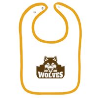 Infant Contrast Trim Terry Bib Thumbnail