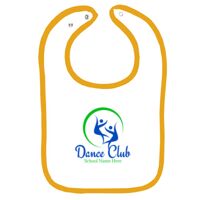 Infant Contrast Trim Terry Bib Thumbnail