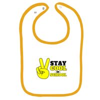 Infant Contrast Trim Terry Bib Thumbnail