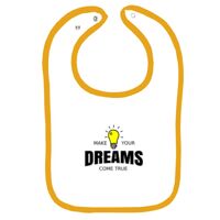 Infant Contrast Trim Terry Bib Thumbnail