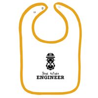Infant Contrast Trim Terry Bib Thumbnail