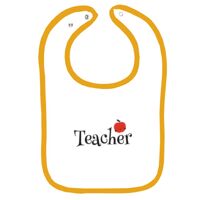 Infant Contrast Trim Terry Bib Thumbnail