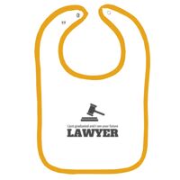 Infant Contrast Trim Terry Bib Thumbnail