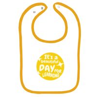 Infant Contrast Trim Terry Bib Thumbnail