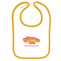 Infant Contrast Trim Terry Bib Thumbnail