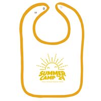 Infant Contrast Trim Terry Bib Thumbnail