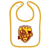 Infant Contrast Trim Terry Bib Thumbnail