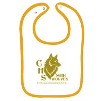 Infant Contrast Trim Terry Bib Thumbnail