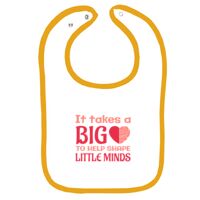 Infant Contrast Trim Terry Bib Thumbnail