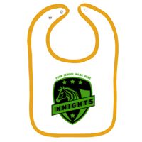 Infant Contrast Trim Terry Bib Thumbnail