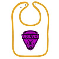 Infant Contrast Trim Terry Bib Thumbnail