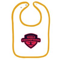 Infant Contrast Trim Terry Bib Thumbnail