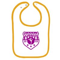 Infant Contrast Trim Terry Bib Thumbnail
