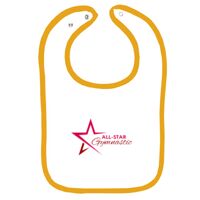 Infant Contrast Trim Terry Bib Thumbnail