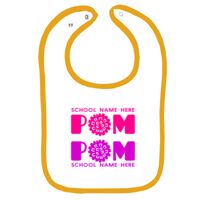 Infant Contrast Trim Terry Bib Thumbnail