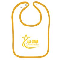 Infant Contrast Trim Terry Bib Thumbnail