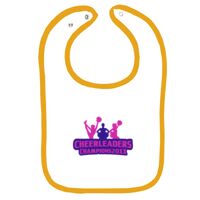 Infant Contrast Trim Terry Bib Thumbnail