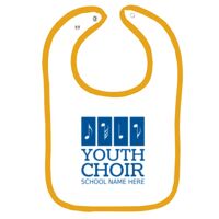 Infant Contrast Trim Terry Bib Thumbnail