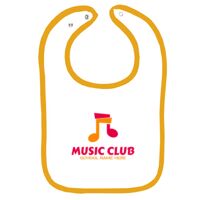 Infant Contrast Trim Terry Bib Thumbnail