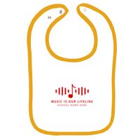 Infant Contrast Trim Terry Bib Thumbnail