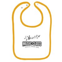 Infant Contrast Trim Terry Bib Thumbnail