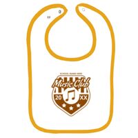 Infant Contrast Trim Terry Bib Thumbnail